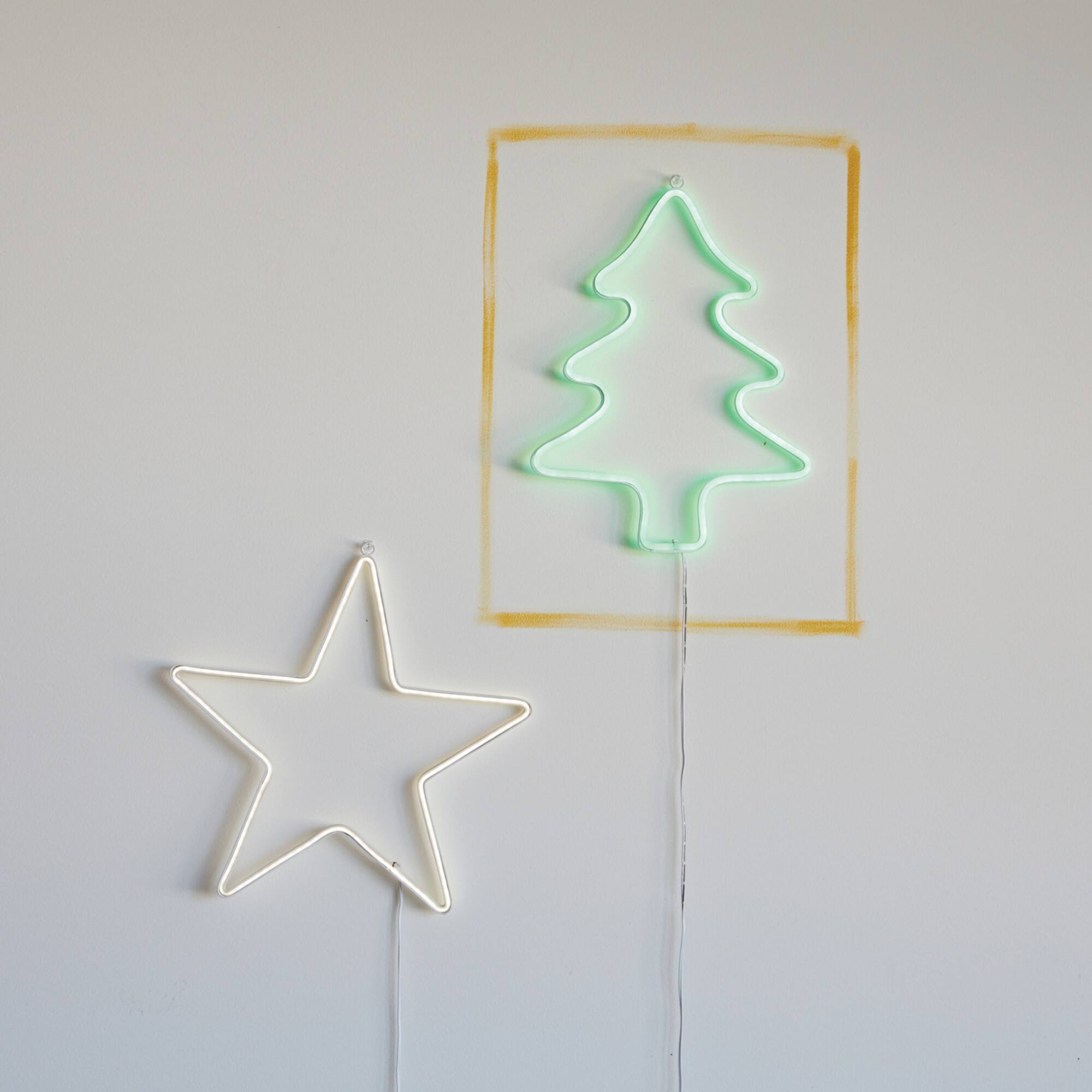 Hello Honey® 12.25" White Wire Tree Wall Décor with LED Light